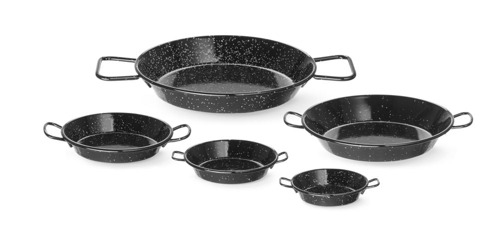 Emaljeret pande, Hendi, ø100x(H)20mm med to praktiske håndtag - Billede 5