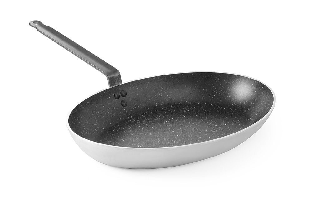 Fiskestegepande - oval, Hendi, 280x400x(H)55mm - Billede 2