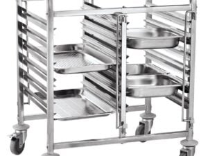 Dobbelt mobil vogn - 12 x GN 1/1, 740x550x(H)940mm, 2 stk. - Billede 2