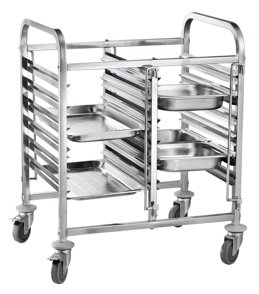 Dobbelt mobil vogn - 12 x GN 1/1, 740x550x(H)940mm, 2 stk. - Billede 2