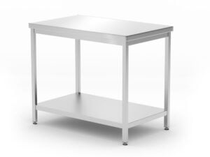 Central arbejdsbord, heavy duty, med hylde, 600 mm dyb, Kitchen Line, 1000x600x(H)850mm - Billede 3