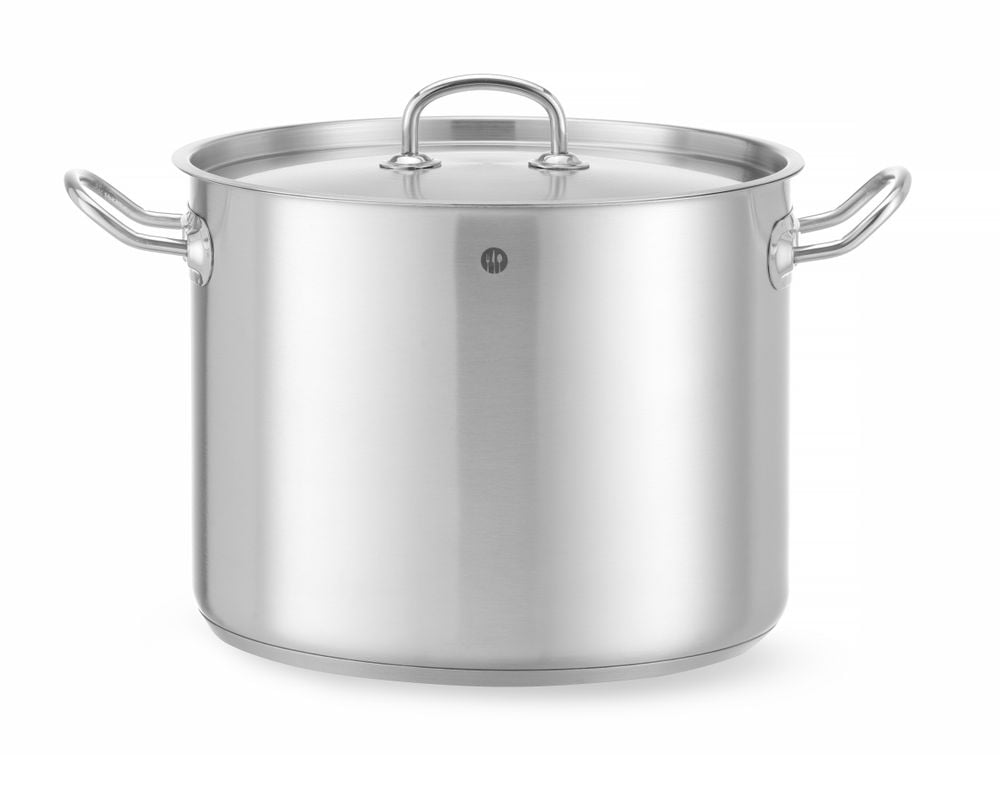 Høj gryde med låg, 13,5l, effektiv varmefordeling - Billede 4