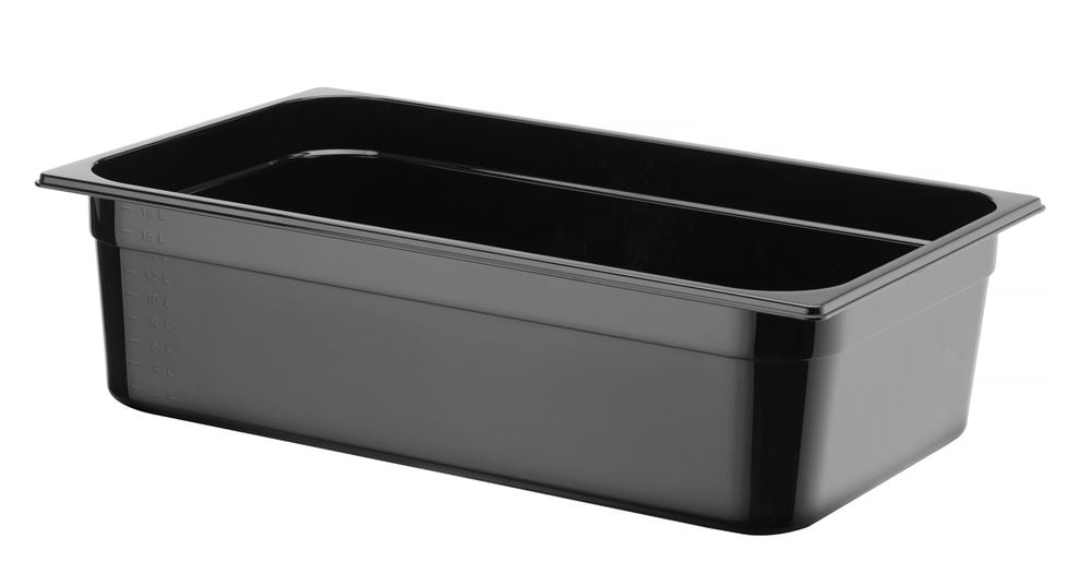 GN 1/1 sort polycarbonat container, Profi Line, 14L, Sort, 530x325x(H)100mm - Billede 6