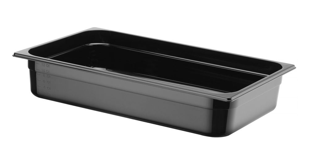 GN 1/1 sort polycarbonat container, Profi Line, 14L, Sort, 530x325x(H)100mm - Billede 4