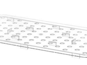 Perforeret drypbakke 1/2 GN polycarbonat - Billede 5