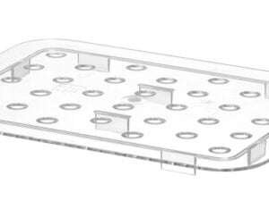 Perforeret drypbakke 1/2 GN polycarbonat - Billede 3