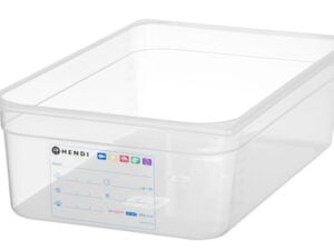 Transparent gn 1/1 haccp madopbevaringsbeholder, 21l, 530x325x150mm - Billede 2