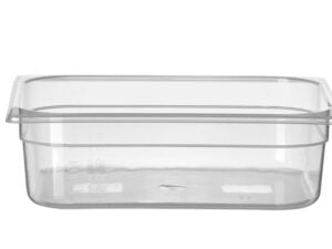 GN 1/2 Polypropylen Beholder, Profi Line, 6,5L, Transparent, 325x265x(H)100mm - Billede 3
