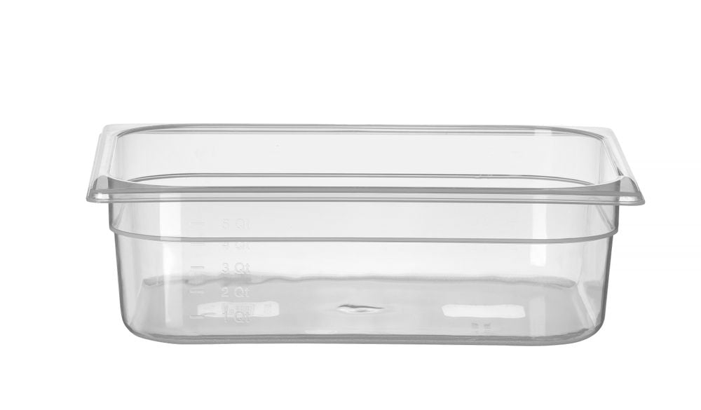 GN 1/2 Polypropylen Beholder, Profi Line, 6,5L, Transparent, 325x265x(H)100mm - Billede 3