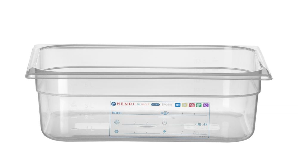 Transparent 1/2 GN beholder 6,5l - Billede 2