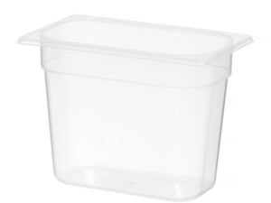GN 1/4 Beholder i polypropylen, Profi Line, 5,5L, Transparent, 265x162x(H)200mm - Billede 3