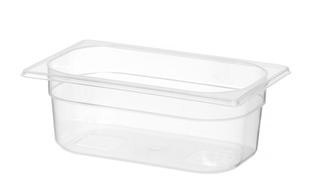 GN 1/4 polypropylen beholder, Profi Line, 2,8L, Transparent, 265x162x(H)100mm - Billede 4