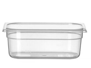 GN 1/4 polypropylen beholder, Profi Line, 2,8L, Transparent, 265x162x(H)100mm - Billede 3