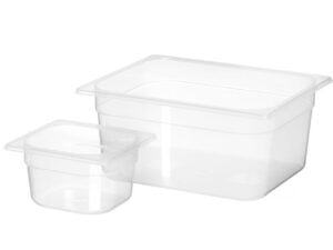 GN 1/6 Beholder i polypropylen, Profi Line, 1,6L, Transparent, 176x162x(H)100mm - Billede 5