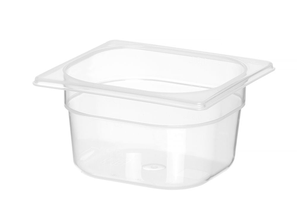GN 1/6 Beholder i polypropylen, Profi Line, 1,6L, Transparent, 176x162x(H)100mm - Billede 4