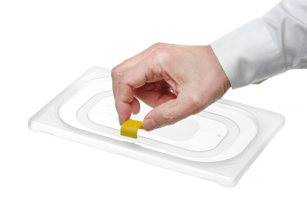 Gule clips til opbevaringsbeholdere, haccp, 12 stk. - Billede 7