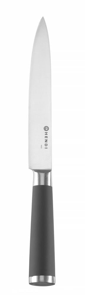 Knivsæt med 9 dele, sort, 445x260x(H)65mm, rustfrit Stål med anti-slip gummibelagt håndtag - Billede 10