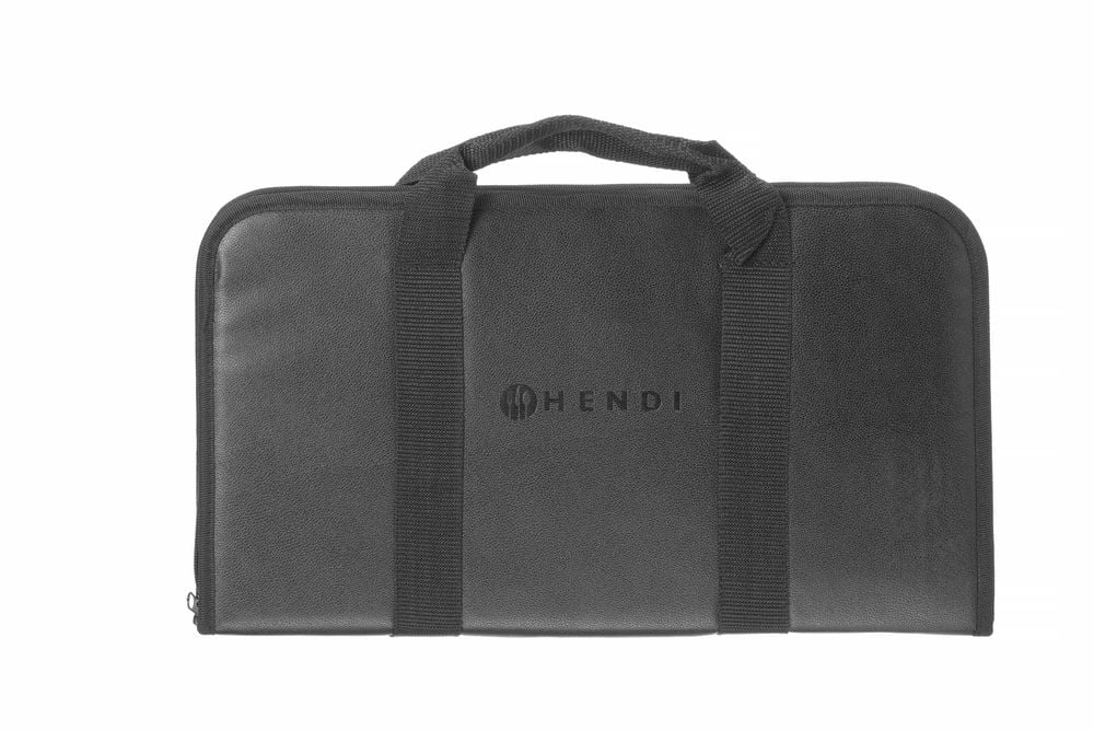 Knivsæt med 9 dele, sort, 445x260x(H)65mm, rustfrit Stål med anti-slip gummibelagt håndtag - Billede 3