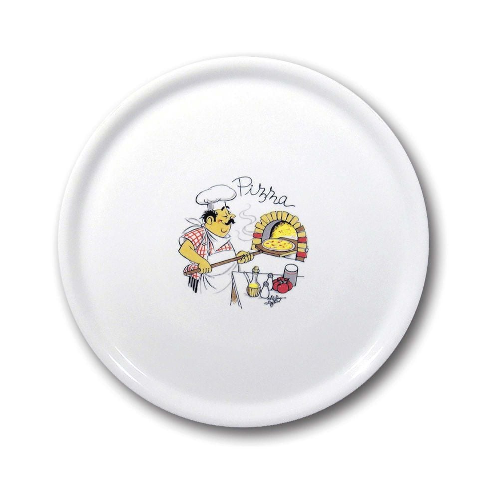 Speciale pizza tallerken, dekoreret, ø330mm, Hendi - Billede 3
