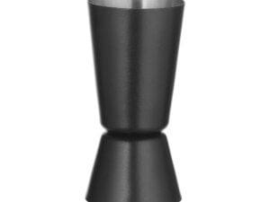 Sort barup målebæger til drinks, 25ml / 35ml, rustfrit stål - Billede 2