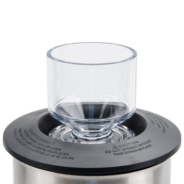 Hamilton Beach 6126-HBF600S rustfri blenderbeholder i sidevinkel