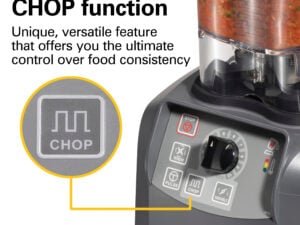 Hamilton Beach HBF600R-CE blender set fra siden