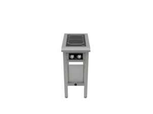 SPIN induktionskogebord med 2 zoner set forfra