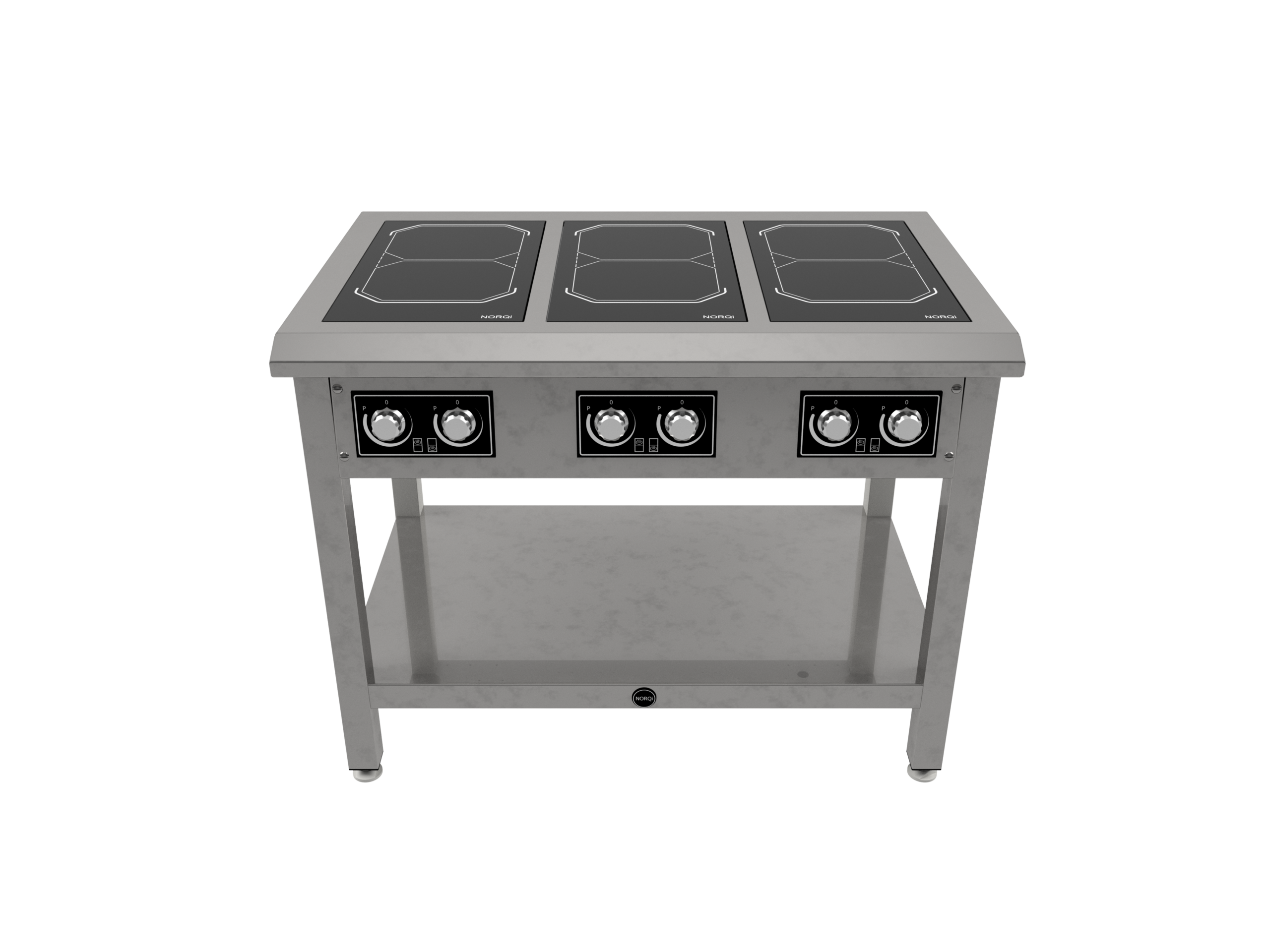 Norqi - SPIN kogebord 6 zoner 220x180, SPIN