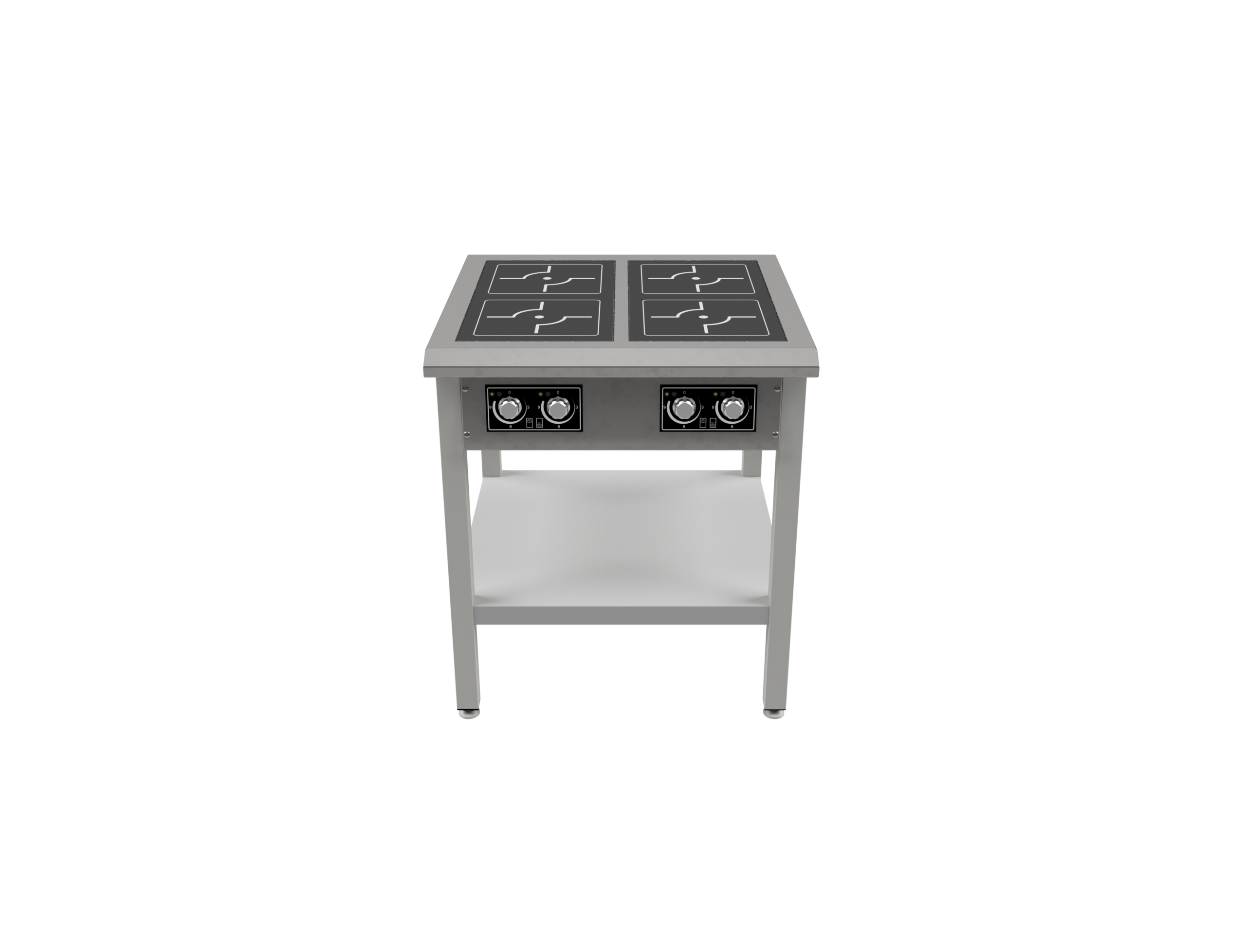 Norqi - PIN kogebord 4 zoner 310x310 5kW Large, PIN
