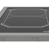 Norqi - induktionskogetop, SPIN indbygning firkantet 220x180 ned, SPIN