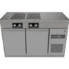 Norqi - Køl- og kogebord, CHILL+COOK 4-zone semi-induktion 700mm · 2 + 2 skuffer