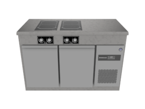Norqi - Køl- og kogebord, CHILL+COOK 4-zone semi-induktion 700mm · 2 + 2 skuffer