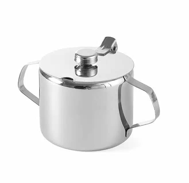Sukkerskål, Hendi, 0,3L, ø85x(H)80mm, med hængslet låg - Billede 2