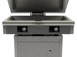 Professionel Kipsteger 48L med Elektrisk Kipfunktion og 2 Varmezoner