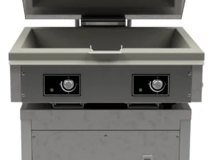 Professionel Kipsteger 48L med Elektrisk Kipfunktion og 2 Varmezoner