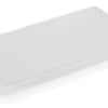 ***Skærebræt m/saftrille, PE, Hvid, 50 x 30 x 2 cm