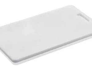 Skærebræt m/håndtag, HACCP, Hvid, PE, 40x25x1,2cm