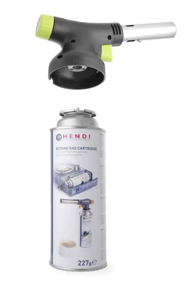 Hendi Jet Creme Brülee brænder - sæt med gaspatron, 175x68x(H)260mm - Billede 4