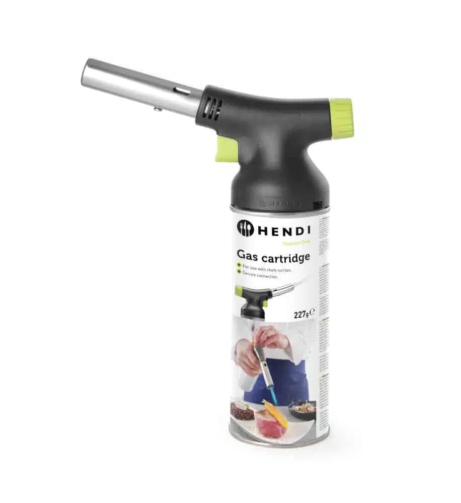 Hendi Jet Creme Brülee brænder - sæt med gaspatron, 175x68x(H)260mm - Billede 2