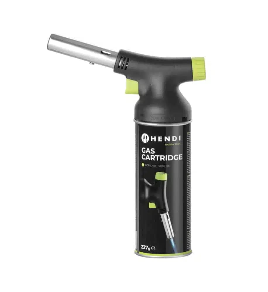 Hendi Jet Creme Brülee brænder - sæt med gaspatron, 175x68x(H)260mm