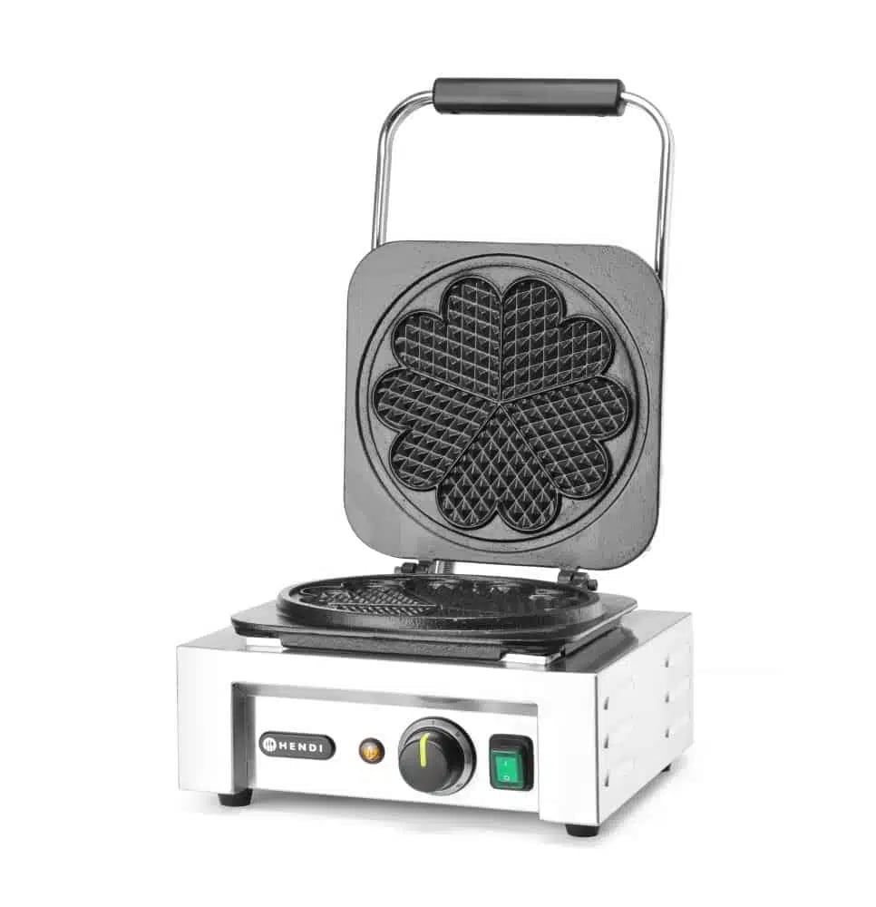 Hjerteformet vaffeljern, 230v/2200w, non-stick - Billede 2