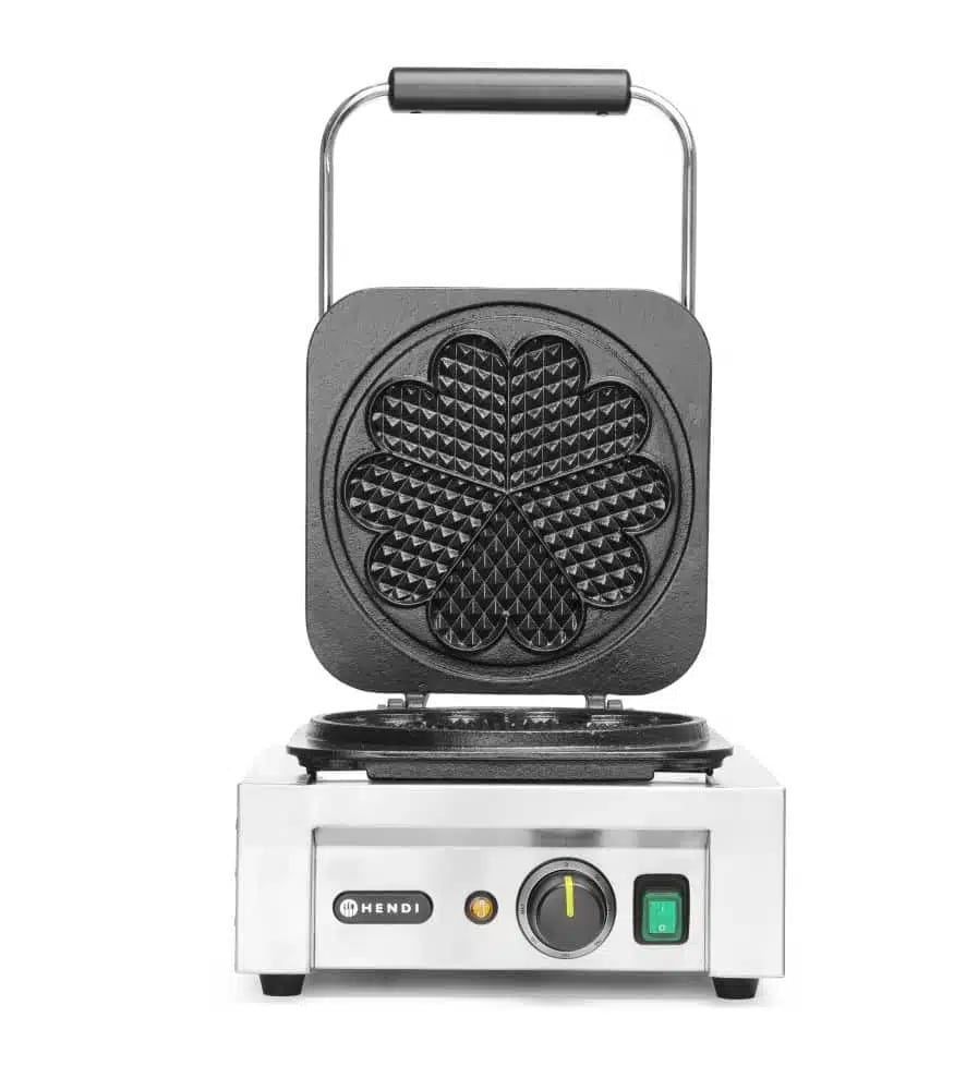 Hjerteformet vaffeljern, 230v/2200w, non-stick - Billede 3