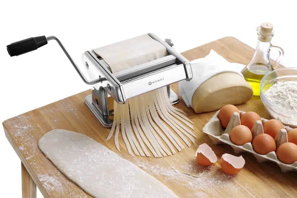 Pasta maskine, Profi Line, 382x440x(H)340mm, justerbar dejtykkelse, 3 ruller/skærere - Billede 6