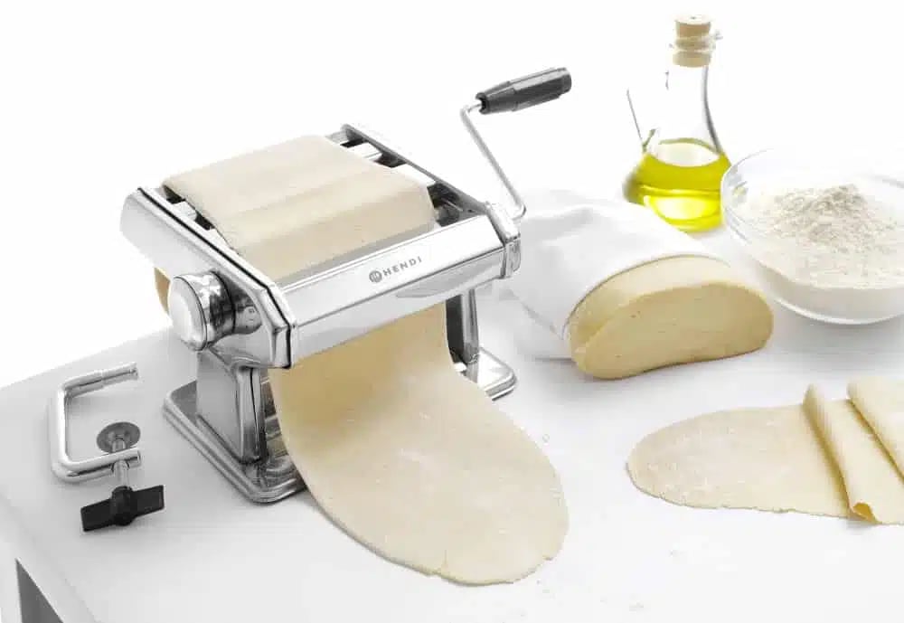Pasta maskine, Profi Line, 382x440x(H)340mm, justerbar dejtykkelse, 3 ruller/skærere - Billede 3