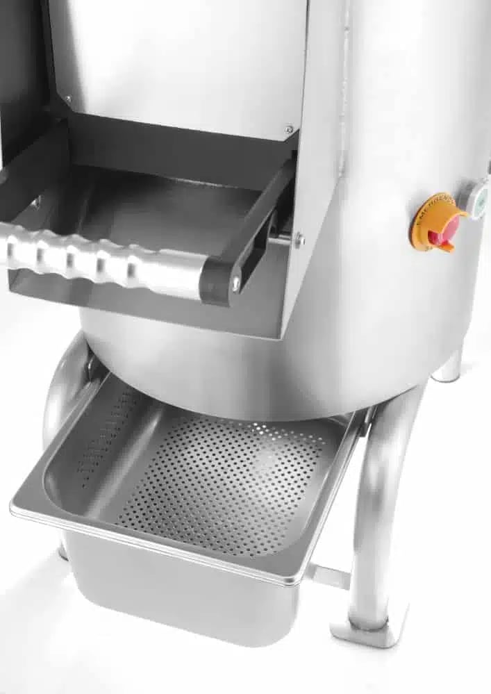 Professionel kartoffelskræller, 10 kg, 230v/750w, rustfrit stål - Billede 9