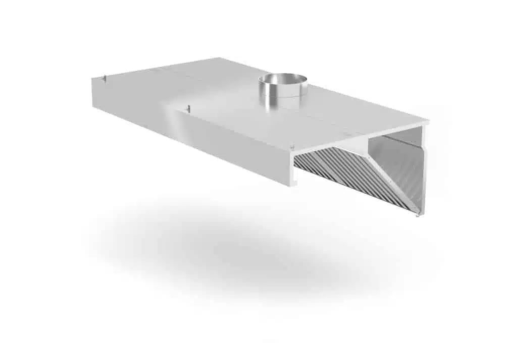 Vægmonteret emhætte, Profi Line, uden belysning, 1000x700x(H)450mm, rustfrit stål - Billede 2