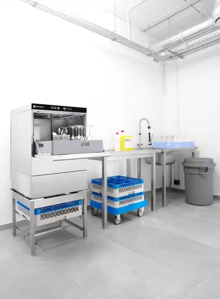 Opvaskemaskine 50x50 - elektronisk styring, 400V/6600W, 570x600x(H)830mm. - Billede 5