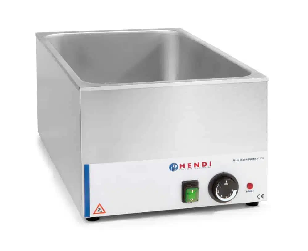 Kitchen Line bain-marie, 230V/1200W, 340x540x(H)250mm, GN 1/1 beholder, rustfrit stål - Billede 2