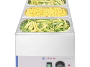 Kitchen Line bain-marie, 230V/1200W, 340x540x(H)250mm, GN 1/1 beholder, rustfrit stål - Billede 3