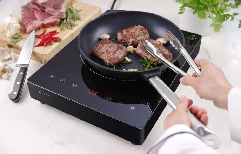 3500w induktionskogeplade med non-stick belægning - Billede 4